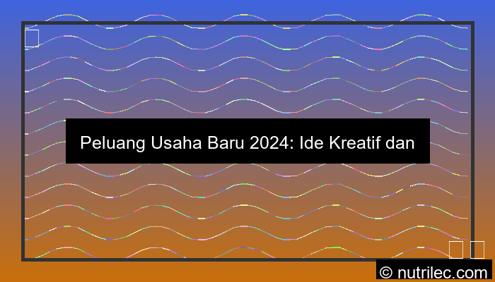 peluang usaha baru