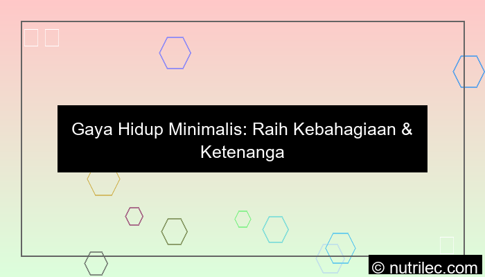 grafik gaya hidup minimalis