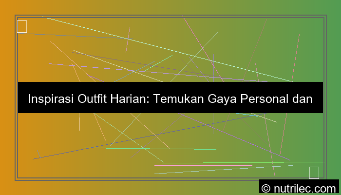 ilustrasi inspirasi outfit harian