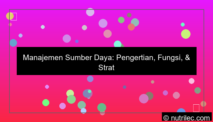 manajemen sumber daya