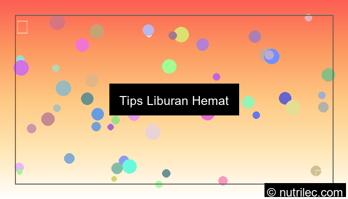 ilustrasi tips liburan hemat